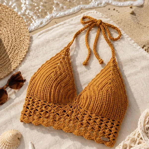 Handmade Crochet Warm Glow Top