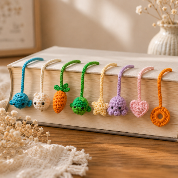 Handmade Crochet Woodland Animal Bookmark