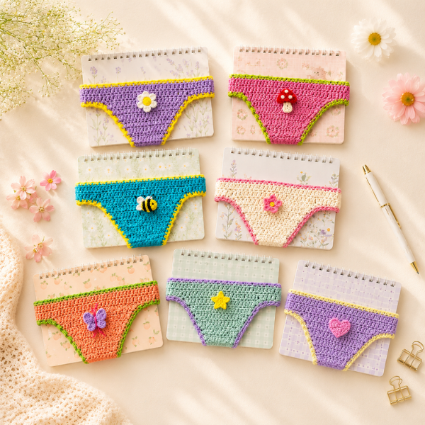 Handmade Crochet Bikini Book Band Bookmark
