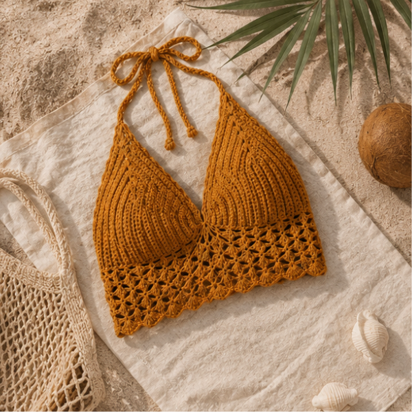 Handmade Crochet Warm Glow Top