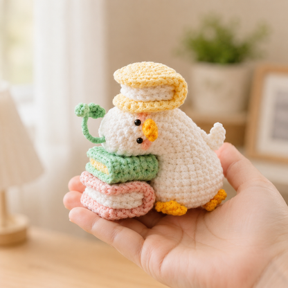 Handmade Crochet Funny Ducklings Mini Duck Amigurumi