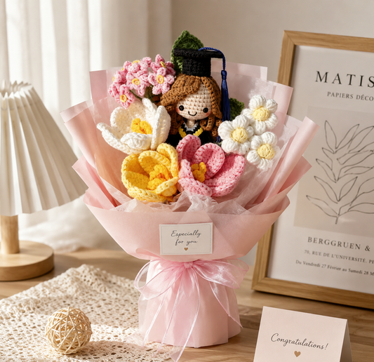 Custom Crochet Graduation Bouquet