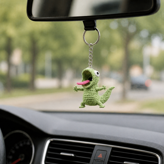 Funny Lizard Keychain Crochet