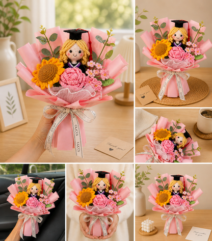 Custom Crochet Graduation Bouquet