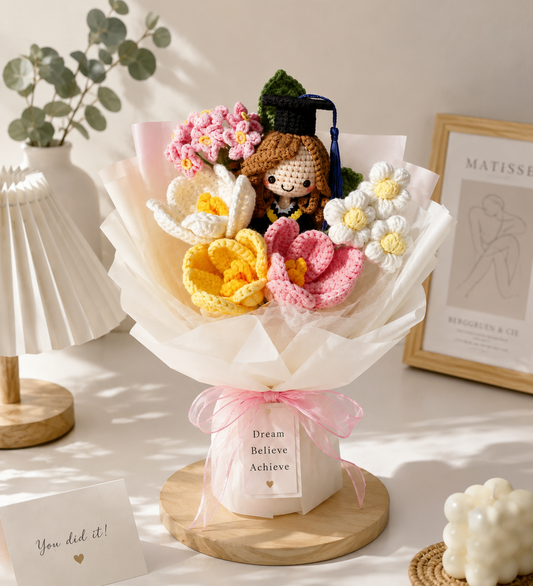 Custom Crochet Graduation Bouquet